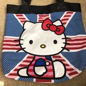 Hello Kitty Leather Strap Tote Bag
